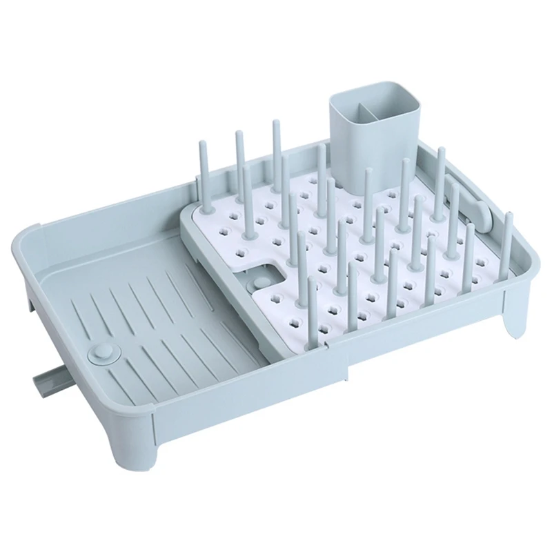 

AA94-Kitchen Compact Modern Frame Dish Drainers Dish Rack With Utensil Holder For Kitchen Countertop