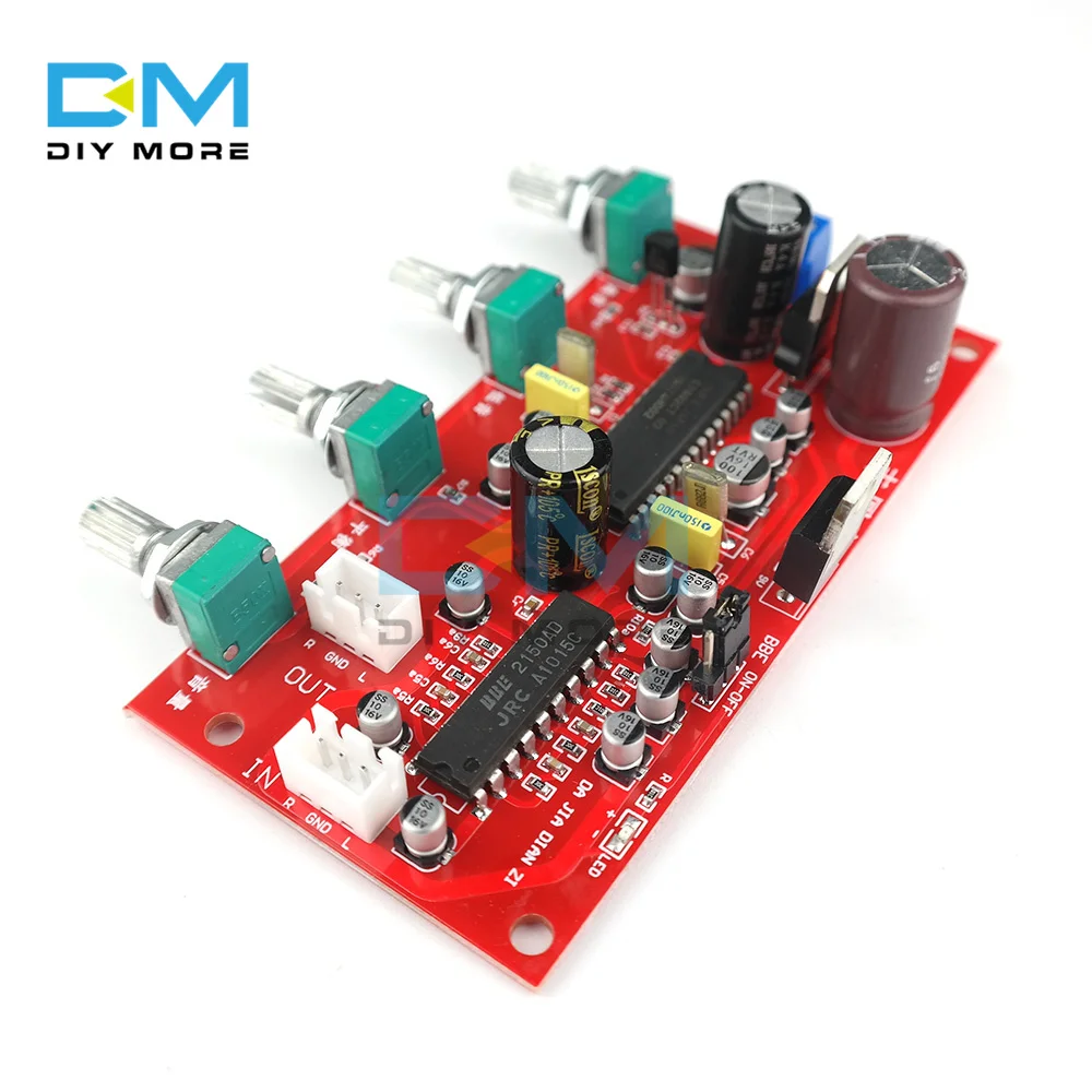 UPC1892 HIFI Stereo Preamp Amplifier Volume Tone Control JRC2150 Fever Level Tone Board with BBE Preamplifier