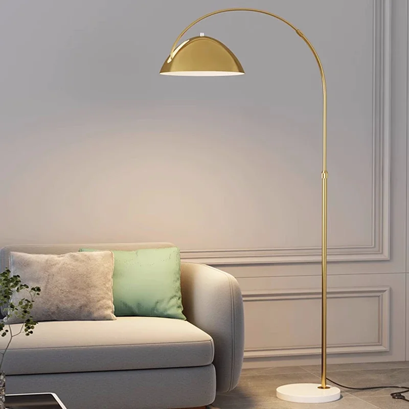 

Italian Designer Luxury Marble Floor Lamp for Bedside Sofaside Living Room Atmosphere Lighting LED Standing Light