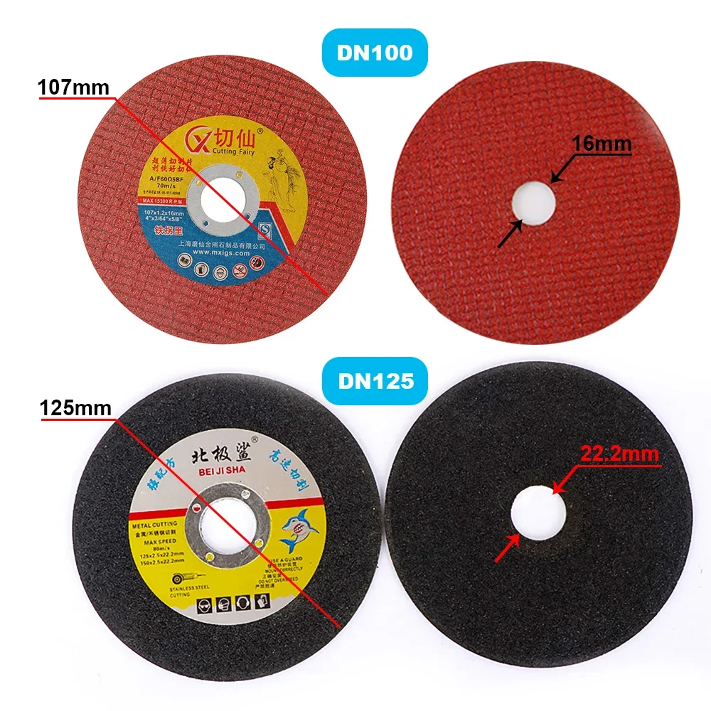 RDDSPON 107mm 125mm 5PCS Metal Cutting Disc for 100/125mm Angle Grinder Ultrathin Blade for Metal Iron Stainles Steel