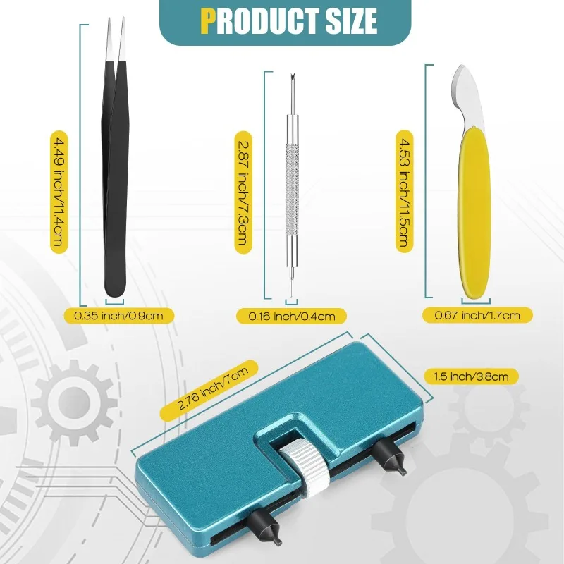 Watch Band Link Pin Remover, Spring Bar Tool, Tweezers, Watch Pry Knife, DIY Watch Repair Accessories for Metal Watch Straps
