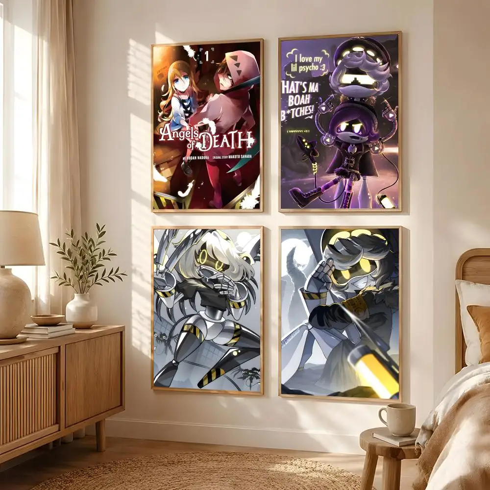 Anime Murder Drones Poster Poster All-match HD Waterproof Self-Adhesive Wall Art Sticker For Home Bedroom