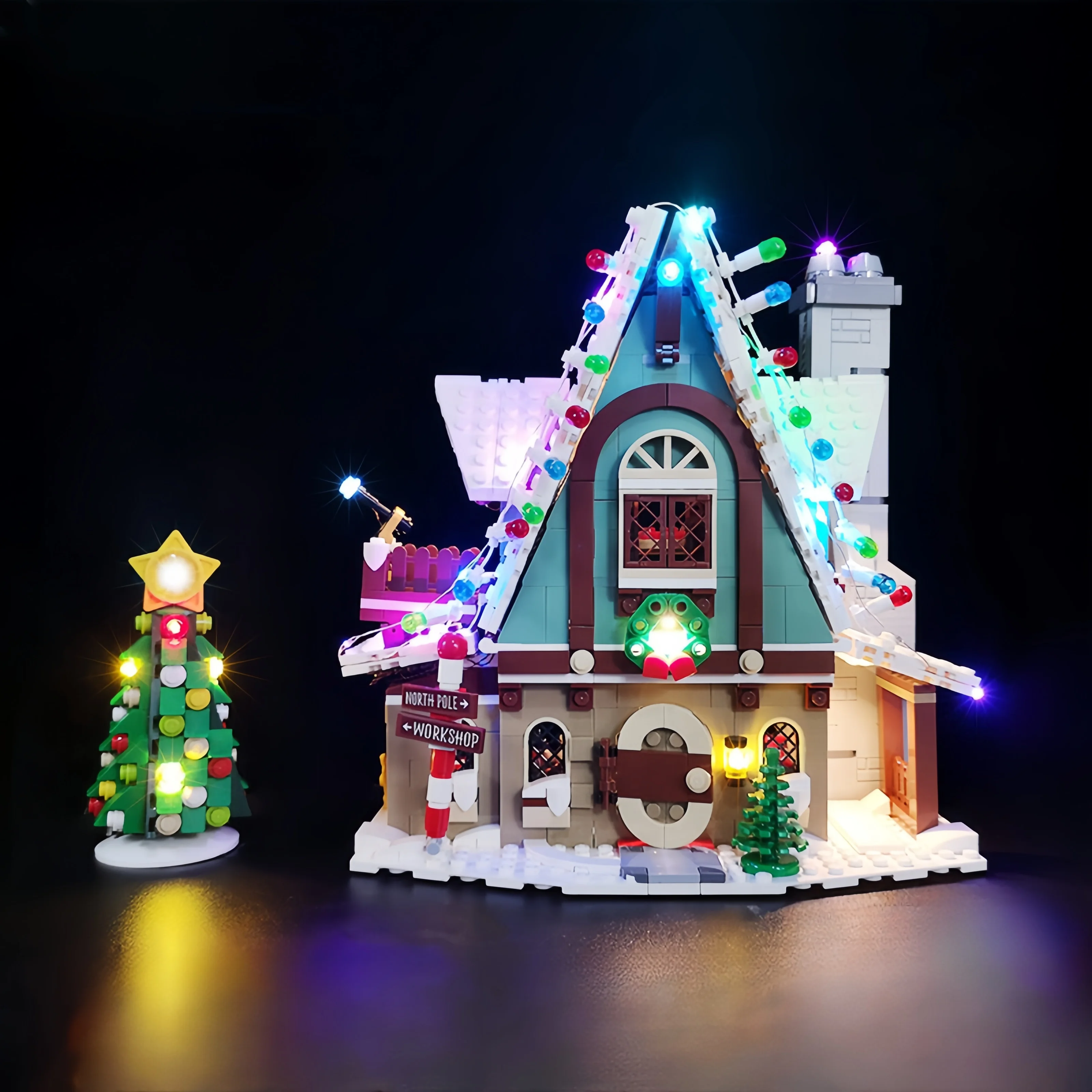 

Hprosper 5V LED Lights for Lego 10275 Creator Elf Club HouseDecorative Lamp With Battery Box (Not Include Lego Building Blocks)