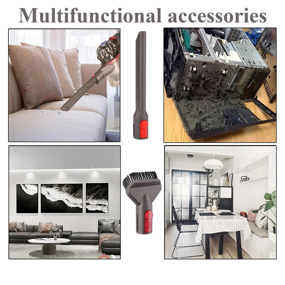 Комплект вакуумных насадок A62X для Dyson GEN5 G5 V15 V12 V11 V10 V8 V7, аксессуары для беспроводного пылесоса, гибкий щелевой инструмент