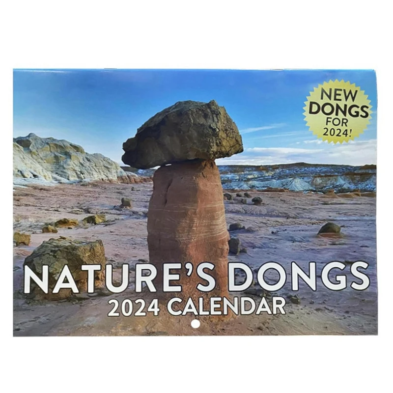 Natureza Calendário engraçado para adultos, Natureza Dongs Calendar, 2024