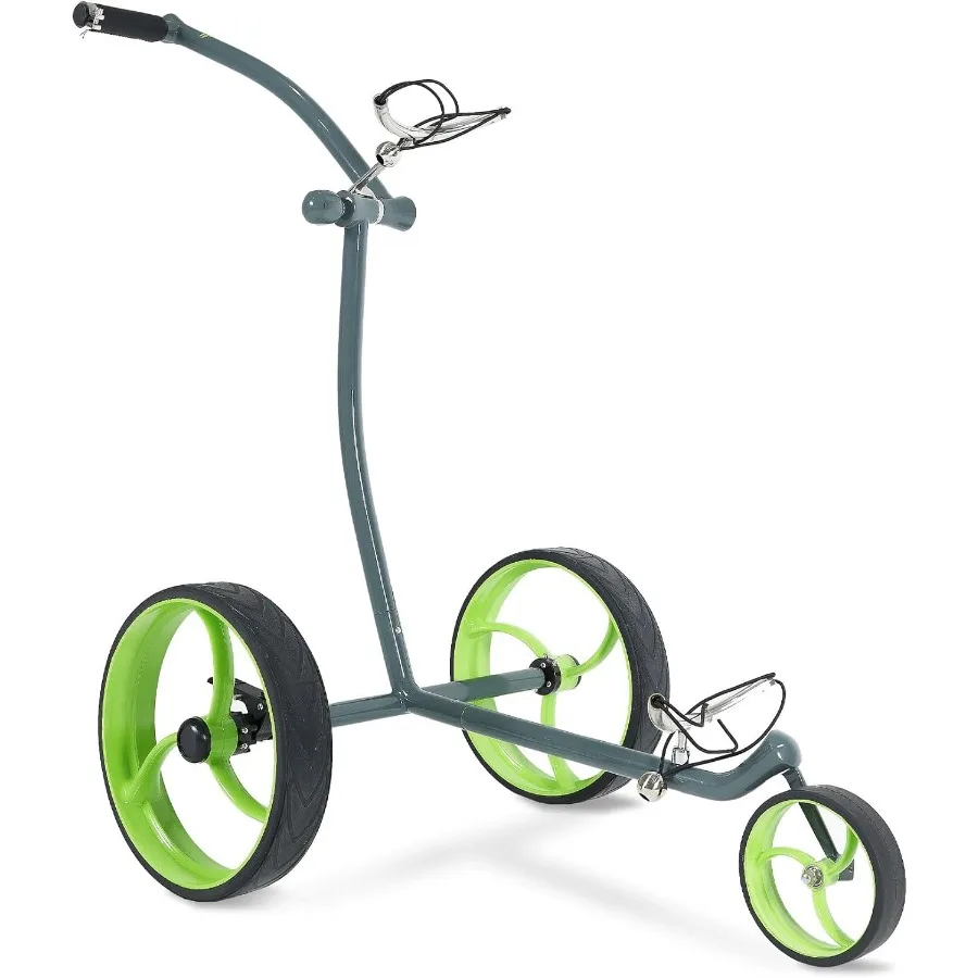 

Ручная тележка для гольфа Terra, 3-колесная сверхлегкая ультратонкая рама из нержавеющей стали, зеленая, полностью доступная, с транспортировочной сумкой