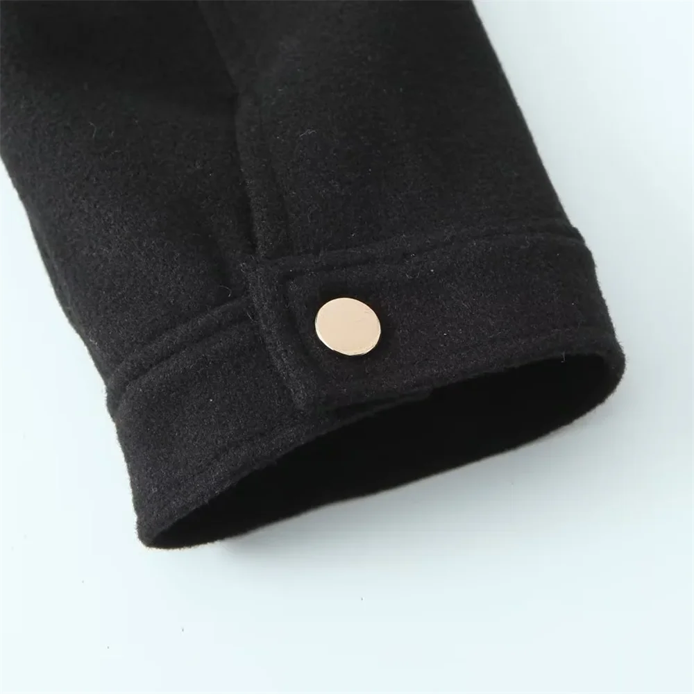 Taop&Za24 Autumn New Product Women's Polo Long Sleeve Pocket with Zipper Decoration Soft Jacket Short Coat