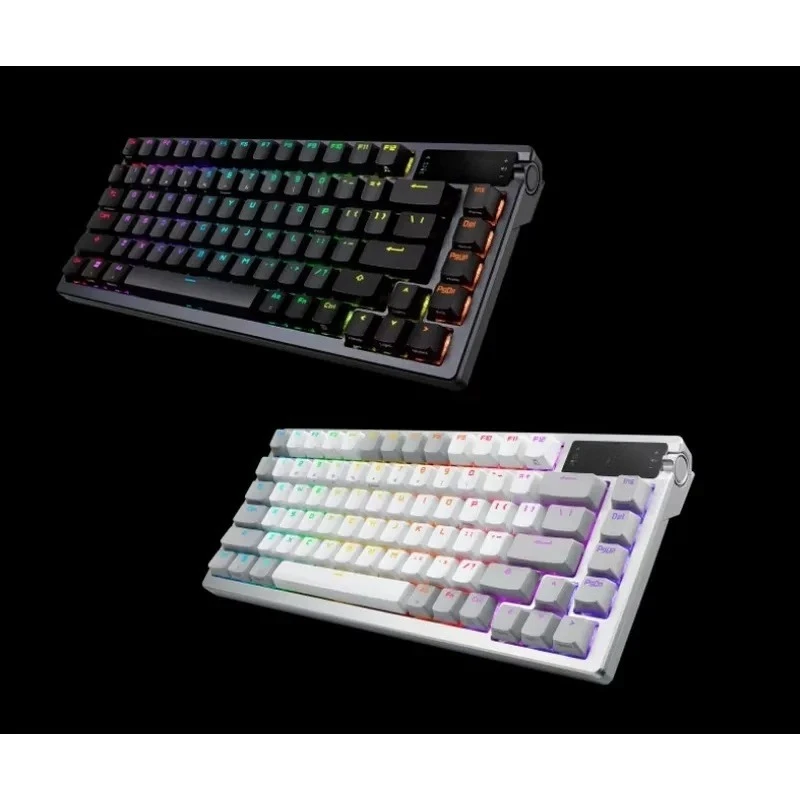 Hot Sale New Azoth 75 Keyboard Hot-swappable Pre-lubed Tri-mode Connection With 2.4 GHz SpeedNova OLED Display With