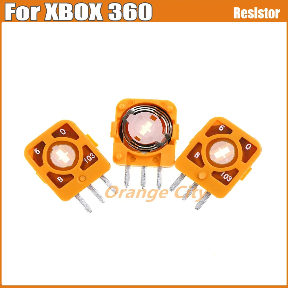 10PCS Orange Analog 3D Joysticks Mini Switch Axis Resistors For Xbox 360 Controller Potentiometer