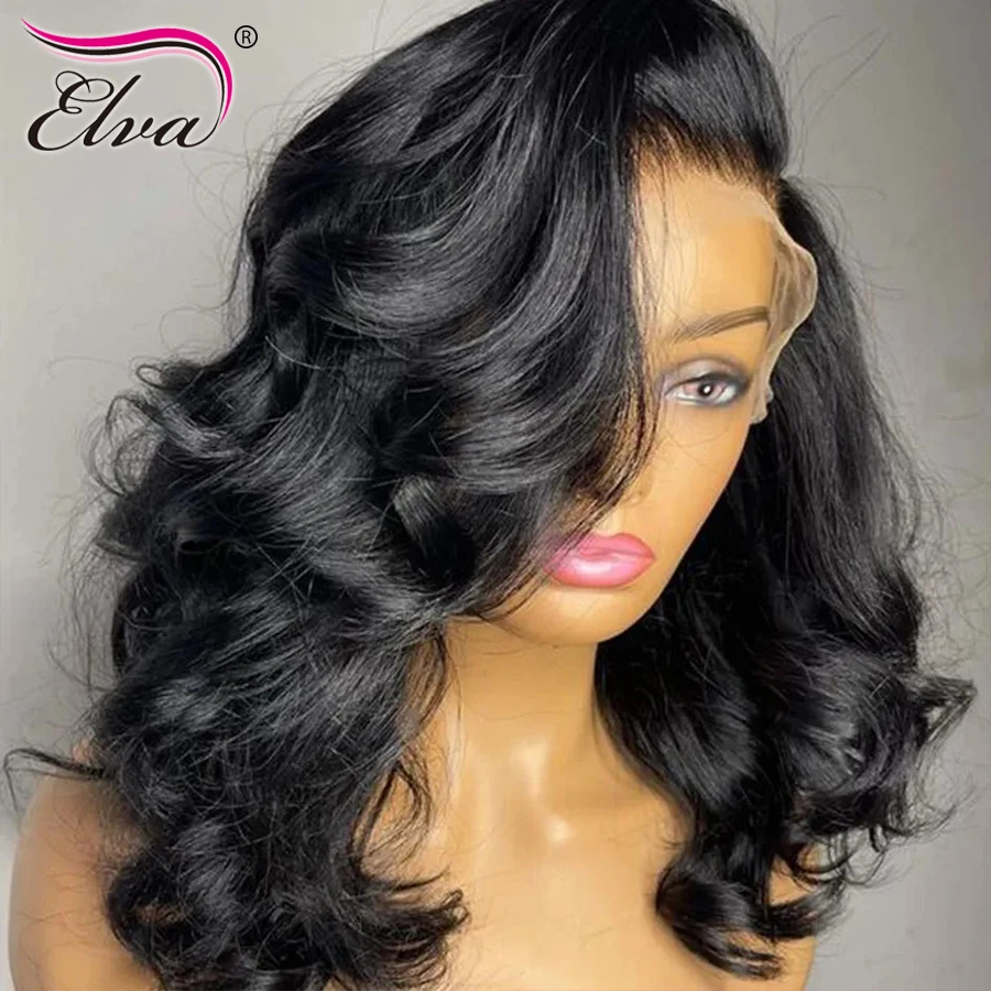 

Body Wave Bob Wigs Wear And Go Glueless Human Hair Wigs Bob Wigs For Women 13x6 Lace Frontal Wig Human Hair Glueless Short Wig