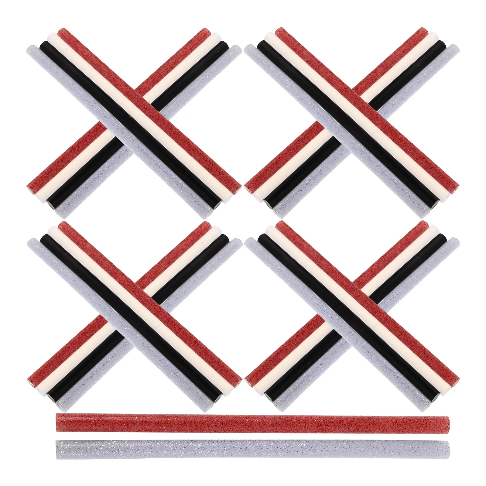 

30Pcs Colored Glitter Hot Melt Glue Sticks Mini for DIY Crafts Color Variety Sparkling Effect Versatile Use Sticks for Crafts