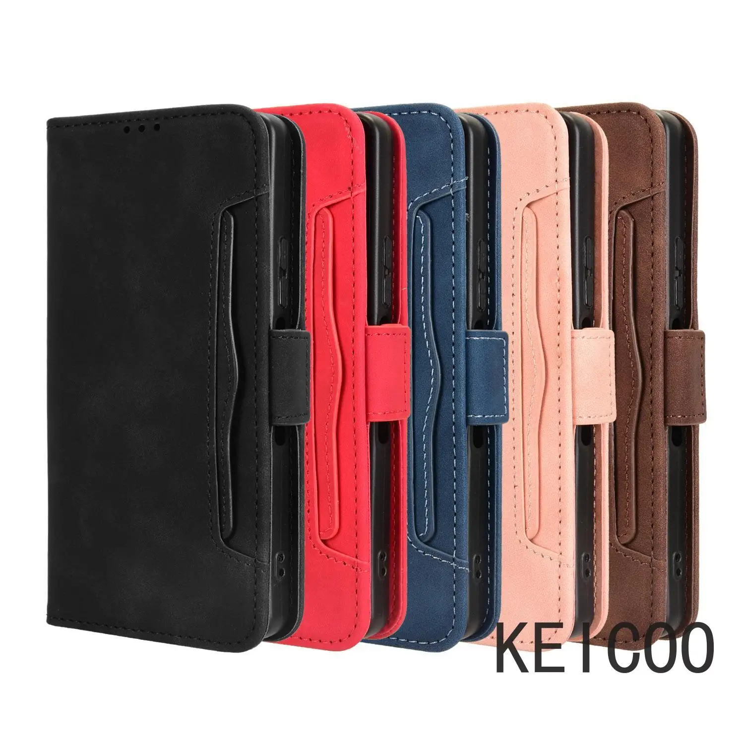 ل TCL 40 50 60 60R SE LE XL XE Pro NxtPaper 4G 5G موضة متعددة الوظائف غطاء الوجه متعدد فتحة للبطاقات محفظة كليب حافظة جلدية #2