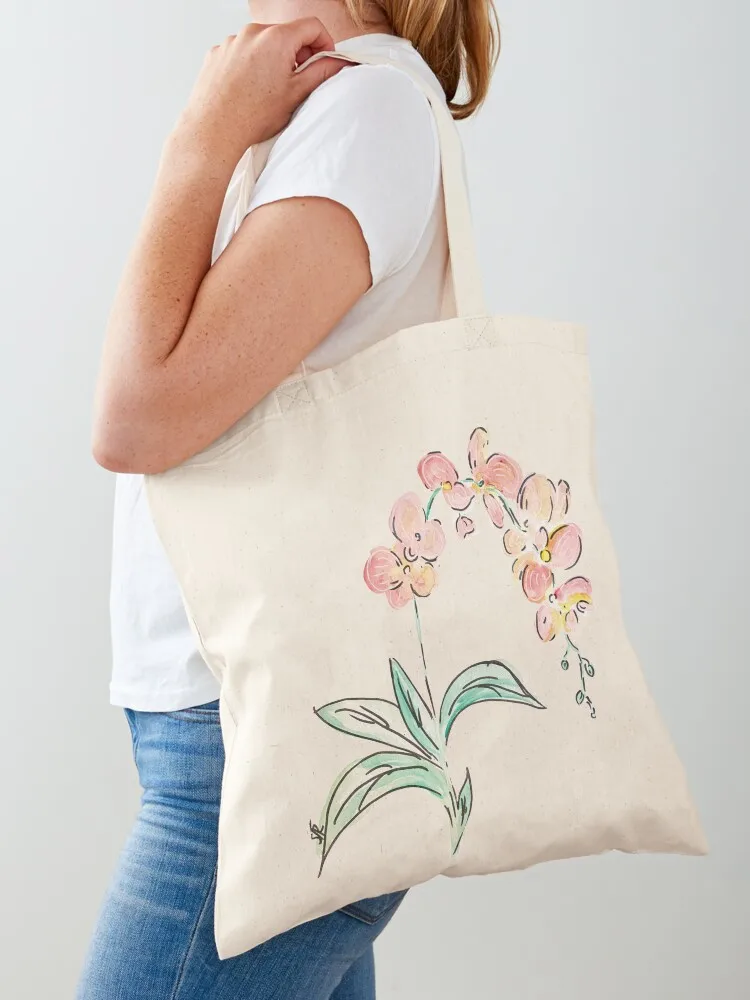 

Orchid Tote Bag Customizable tote bag Handbags custom canvas bag Reusable bags