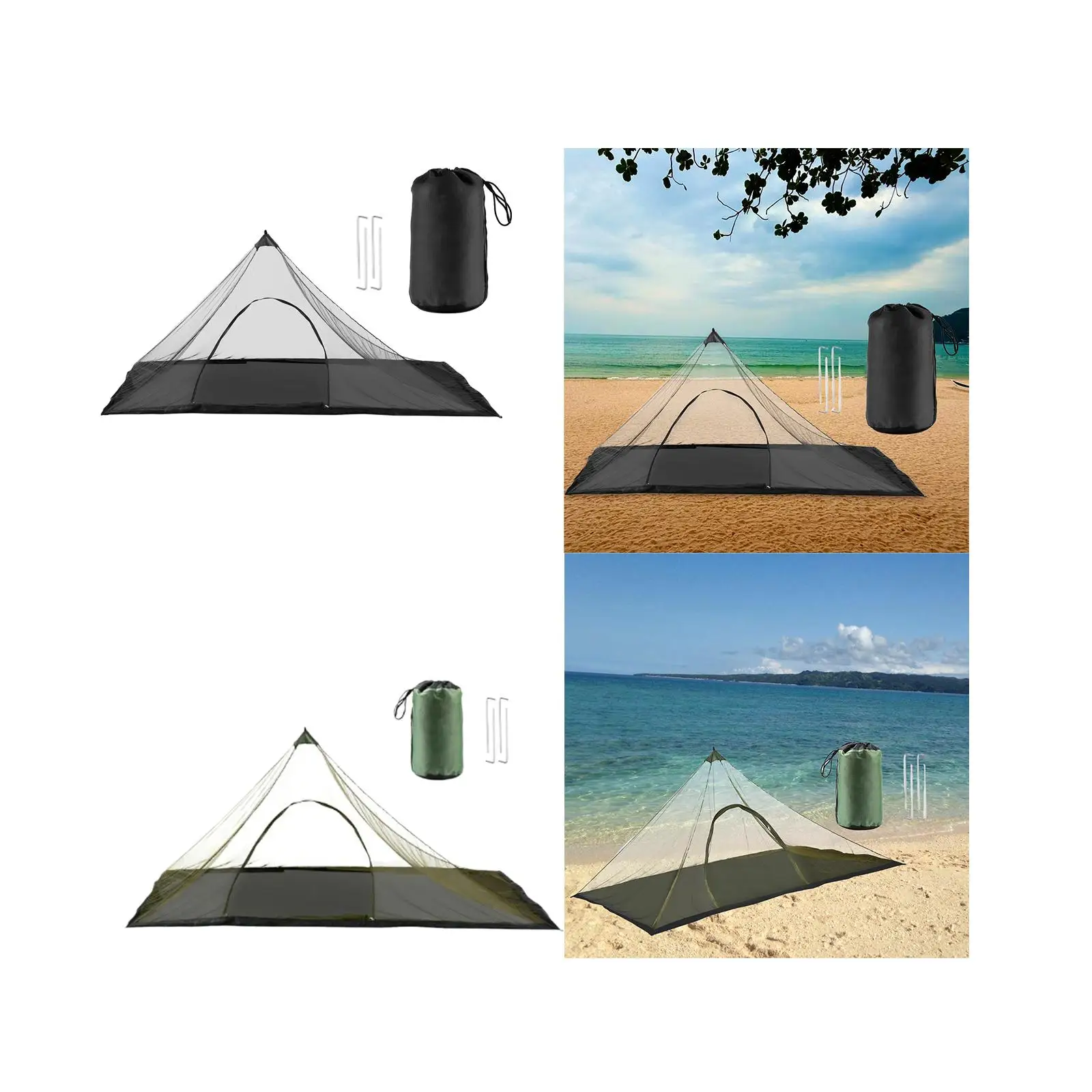 

Bivy Tent Personal Tent Triangle Compact Easy Setup Sleeping Net Tent Oxford Cloth for Trekking Hiking Tourism Outdoor Sports