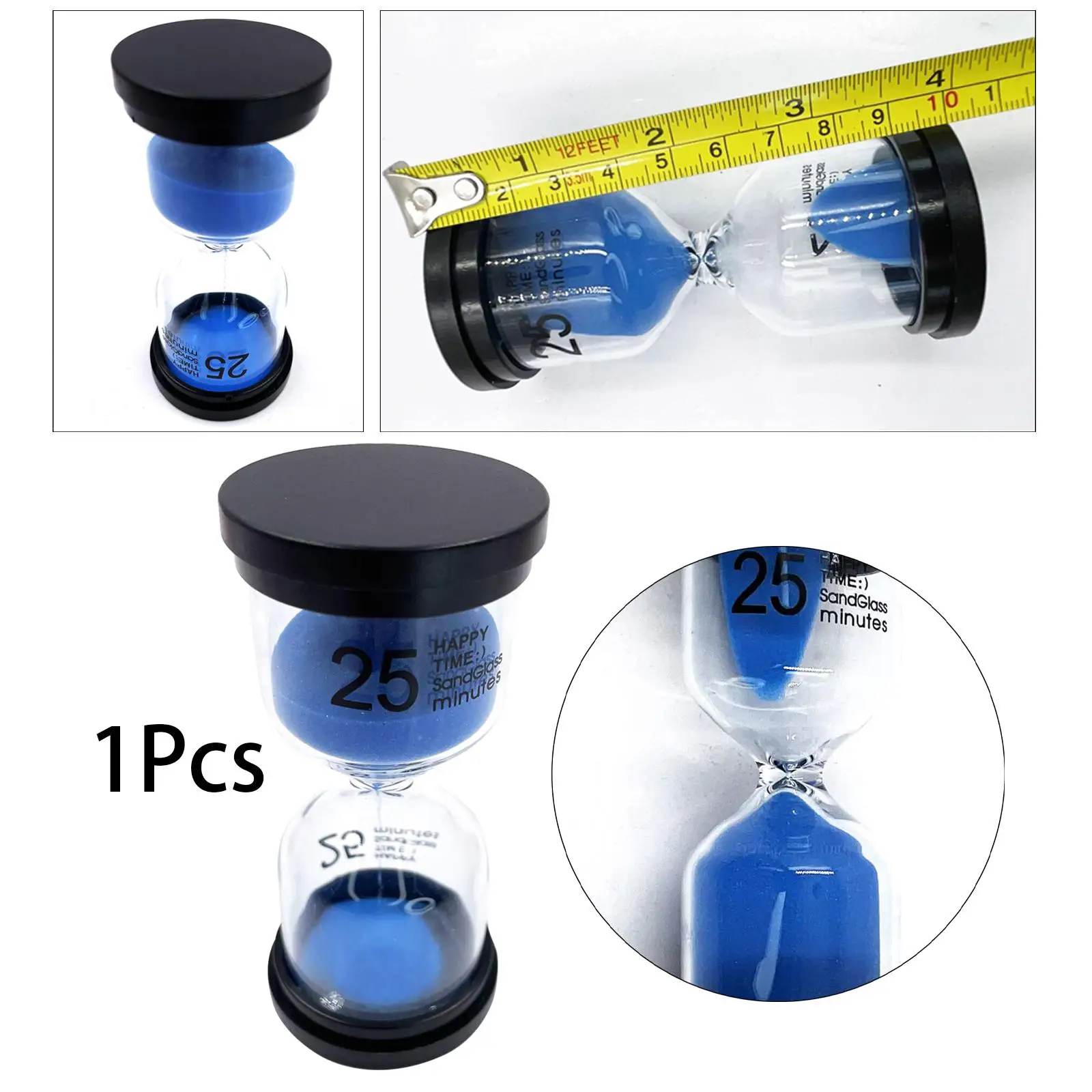 25 minuti Sand Timer Sandglass strumento di gestione del tempo Timer da scrivania decorativo Timer da Yoga per la decorazione regalo di compleanno