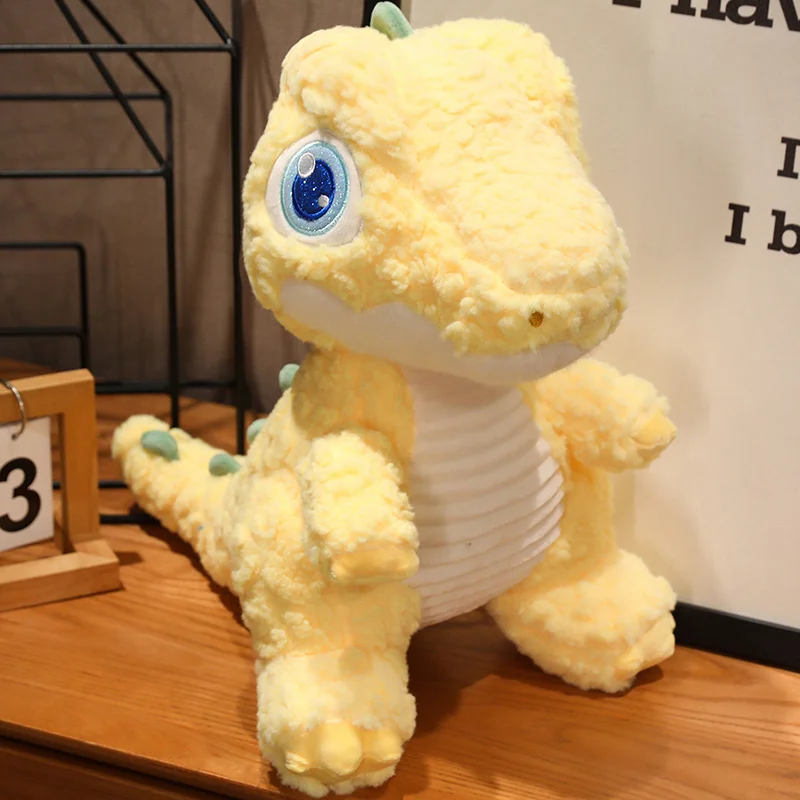 23/38/58/78cm Yellow green cute dinosaur doll plush toy big eyes Birthday gift and home decoration