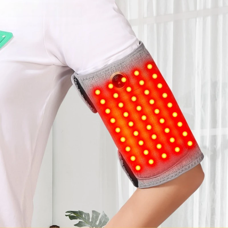 Red Light Bead Heated Massage Arm Support Relieves Sports Related Arm Muscle Strains Suitable for Home Office Driving Unisex