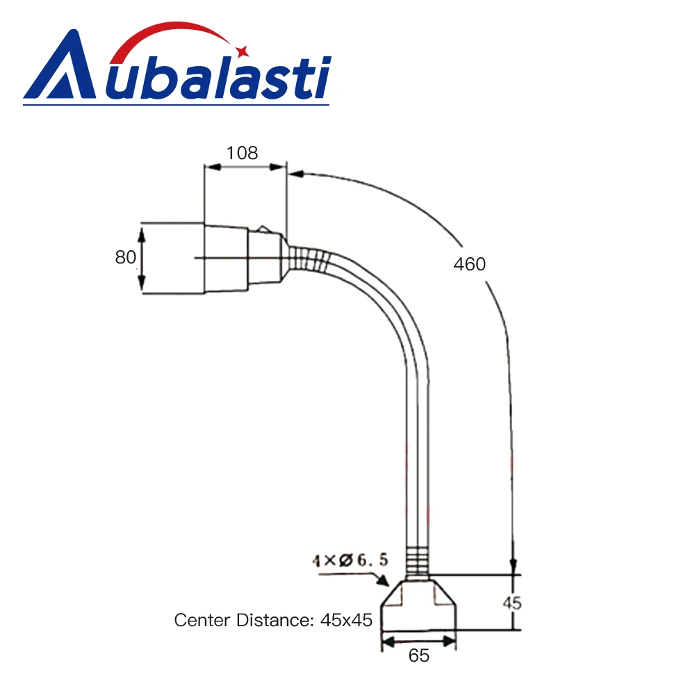 Aubalasti 220V 24V LED macchina utensile lavoro luce collo d'oca industriale CNC macchina utensile fresatrice lampada di illuminazione