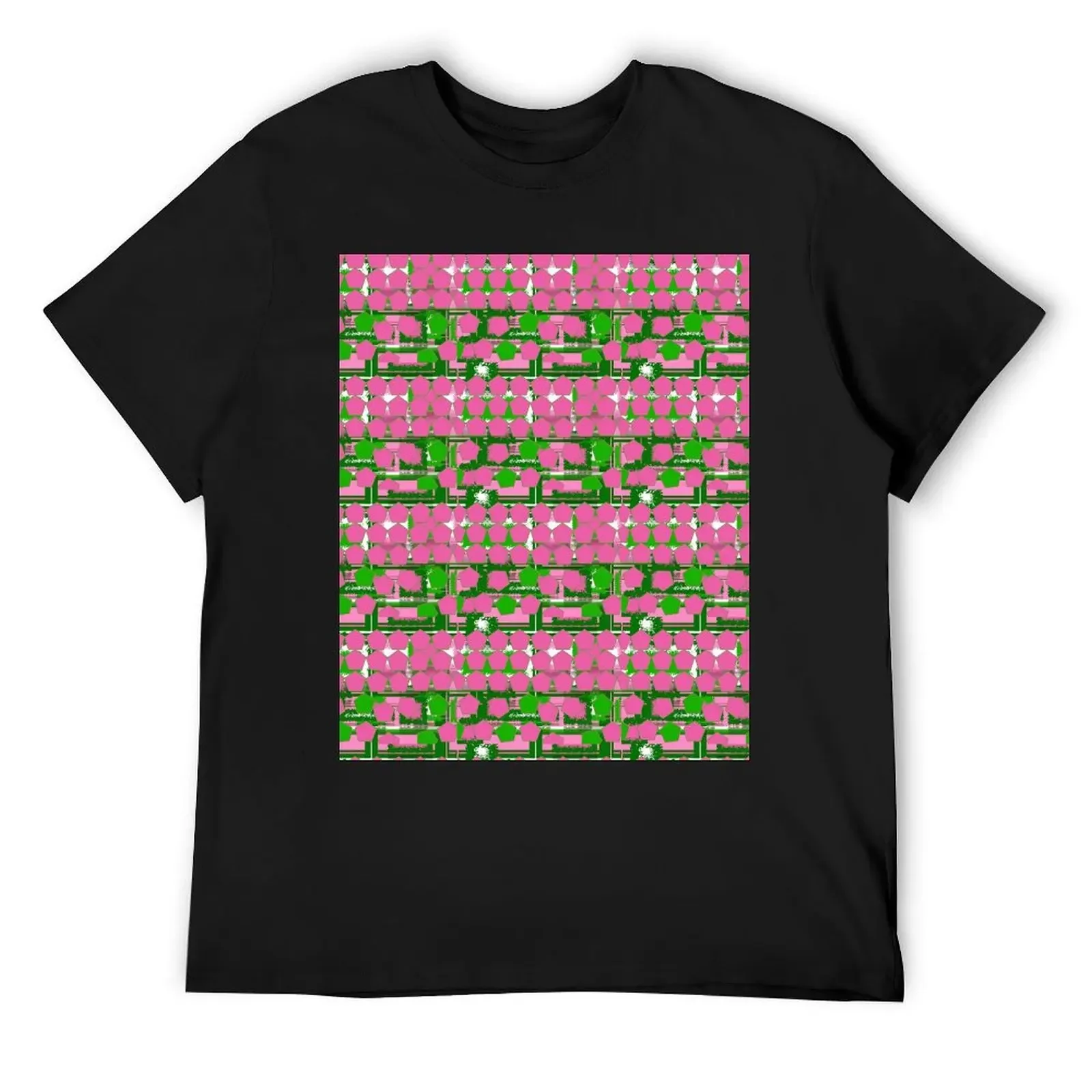 Pink & Green Fashions & Products A-Line Dress T-Shirt quick drying man clothes street wear mens t shirt