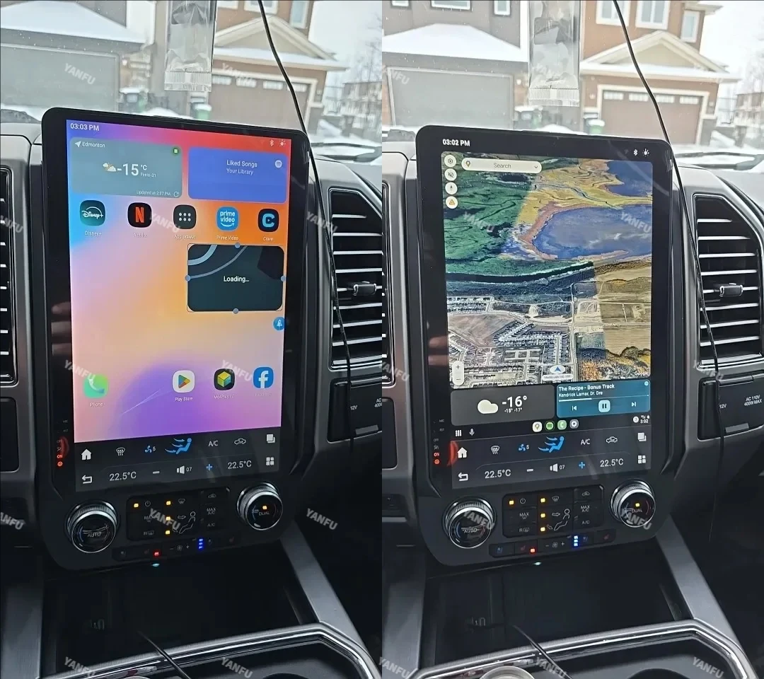 14.5 Inch Android 8+256GB For Ford F150 F250 2015-2021 Tesla Style Car GPS Navigation Multimedia Player Radio Tape Headunit HD