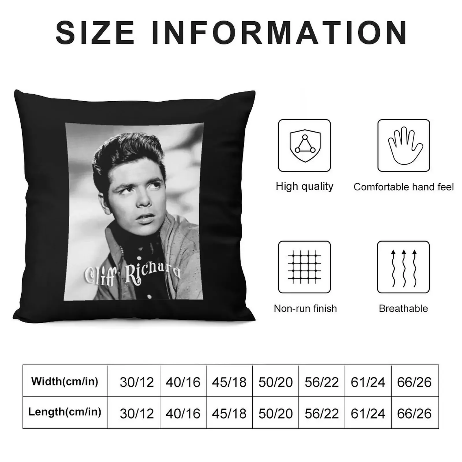 Cliff Richard Throw Pillow Sofa Pillow Cover Cusions Cover pillow