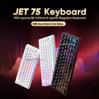 Mchose Jet 75 Wired Gaming Magnetic Mechanical Keyboards 8K Polling Rate 0.1ms 128K Scan Rate RT 0.01mm Hotswap Esports Keyboard