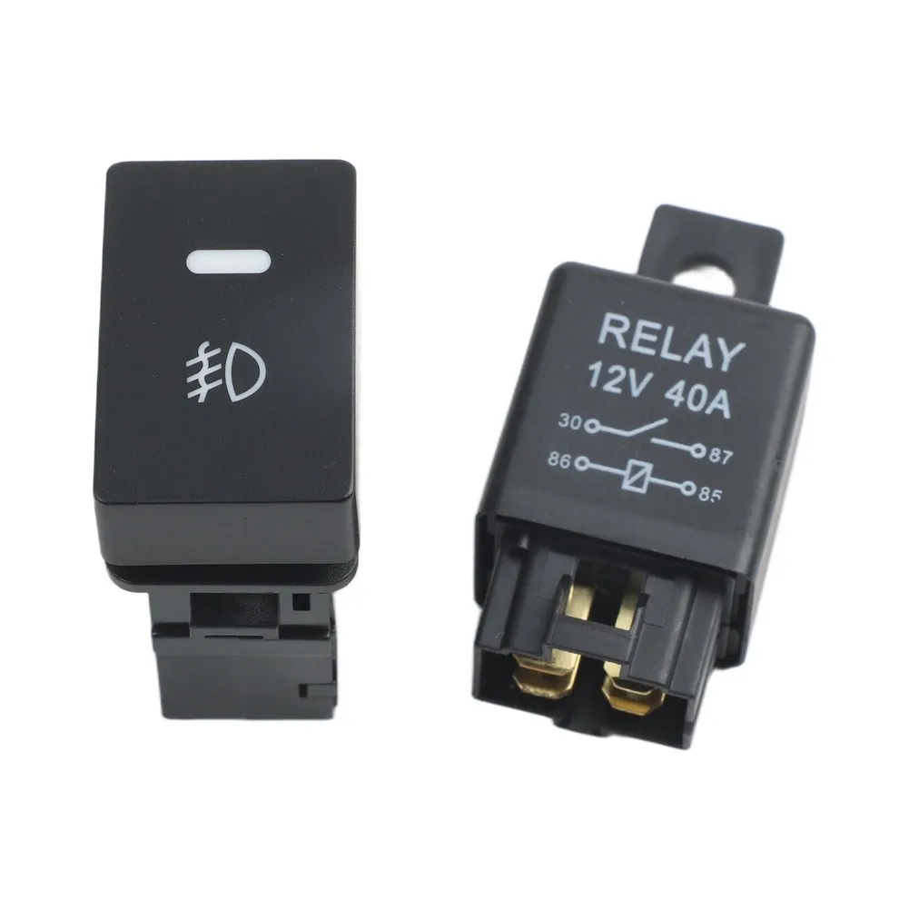 Fog Light Harness for h11 Plastic+Metal Practical Wiring With LED Indicator Switch 12V 40A Automotive Relay  Fog
