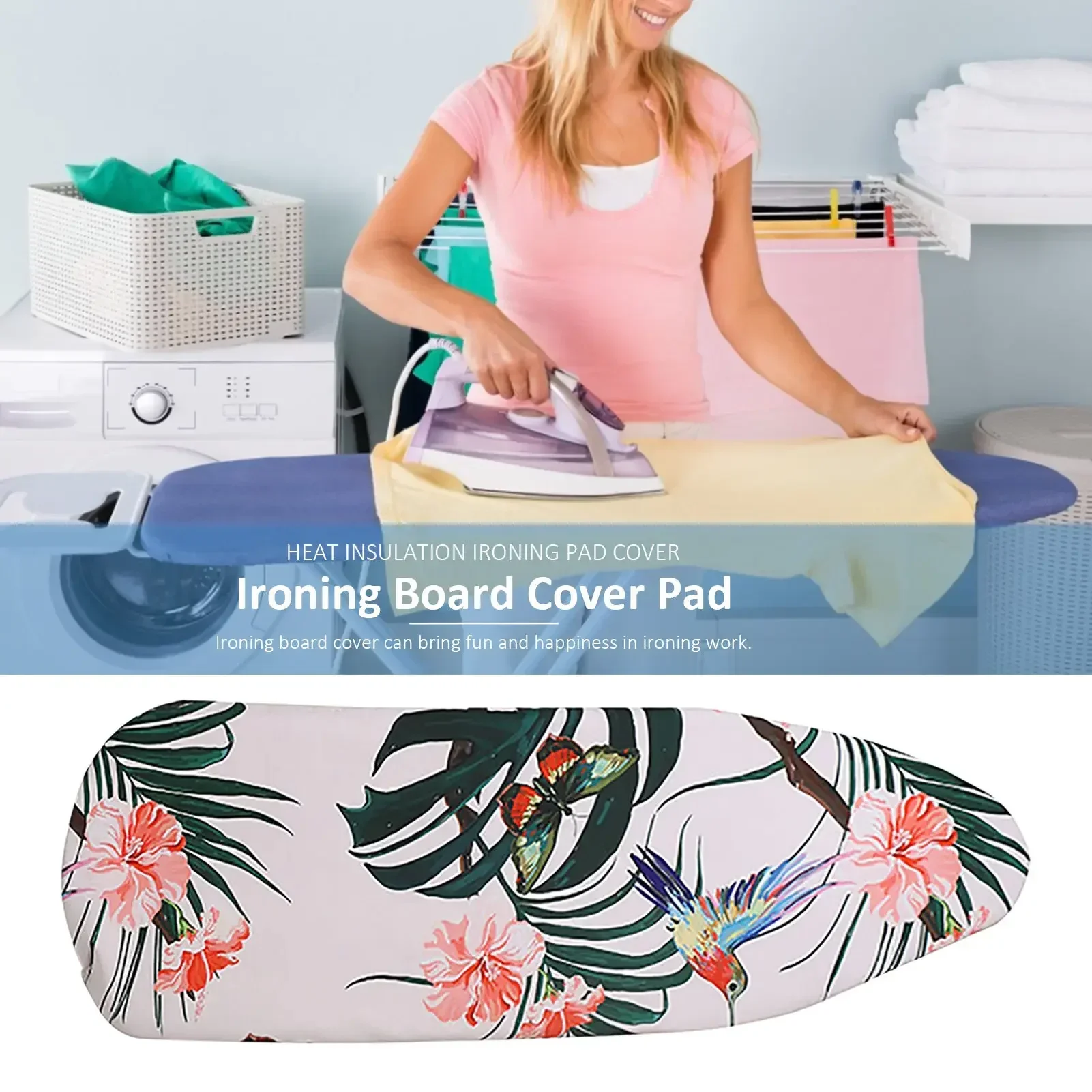 

Durable Ironing Board Cloth Heavy Heat Resistant Thickened Ironing Board Cover Pad Resistant Scorch Universal Printed Padded