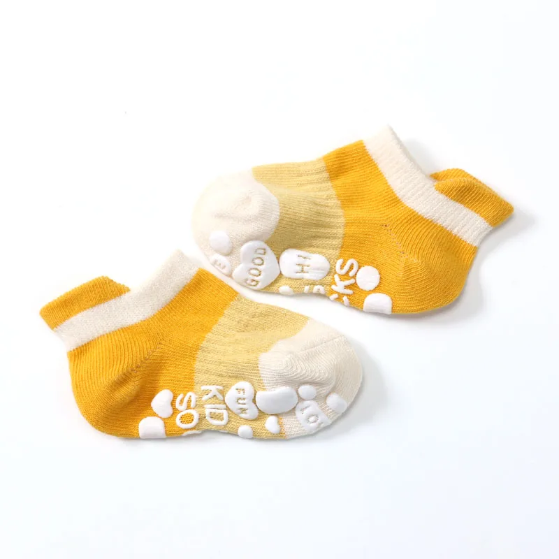 5 Pairs Kids Casual Cute Non-slip Socks Breathable Girls Boys Babys Cotton Socks