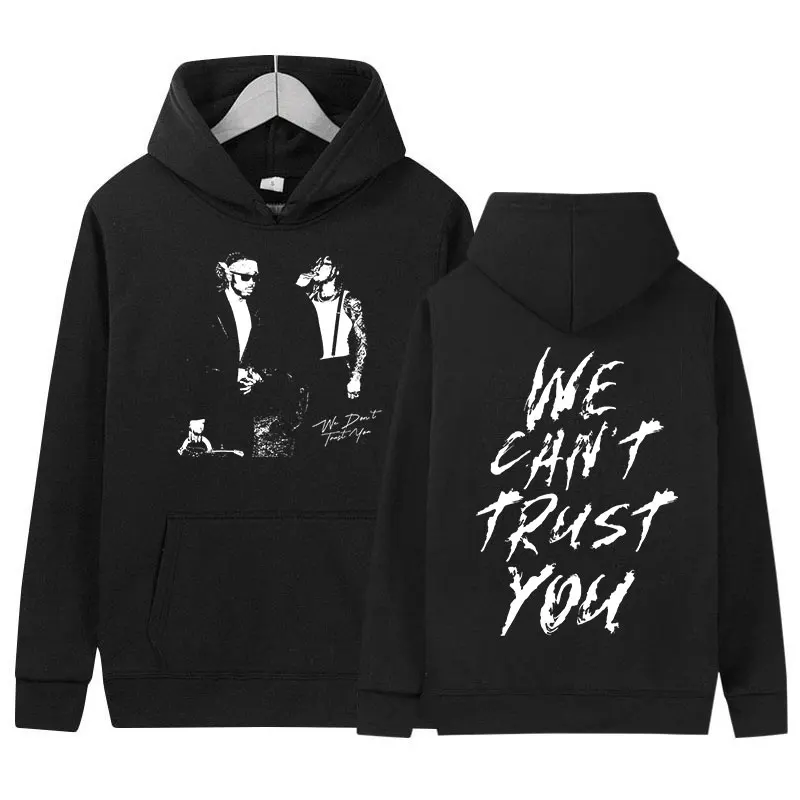 Rapper Future Metro Boomin We Don't Trust You Album Print Hoodie Men's Hip Hop Fashion Oversized Sweatshirt Pullover Streetwear