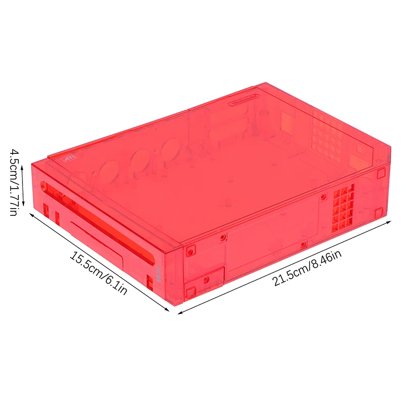  Black For Full Case Cover Housing Shell With Buttons For Wii Transparent Housing Shell Case For Wii Game Console