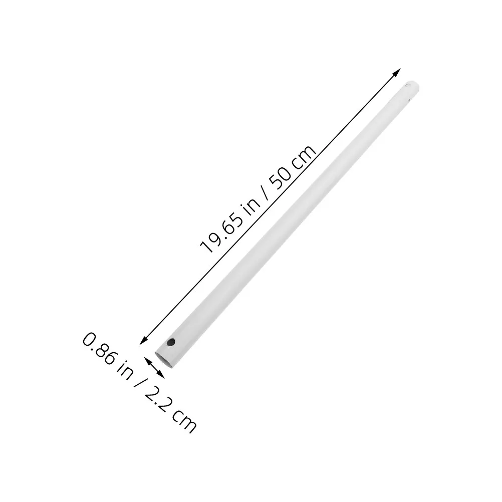 2Pcs Ceiling Fan Extension Rods Sturdy Steel Downrod for Ceiling Fans Adjustable Length Elegant Finish Seamless Decor