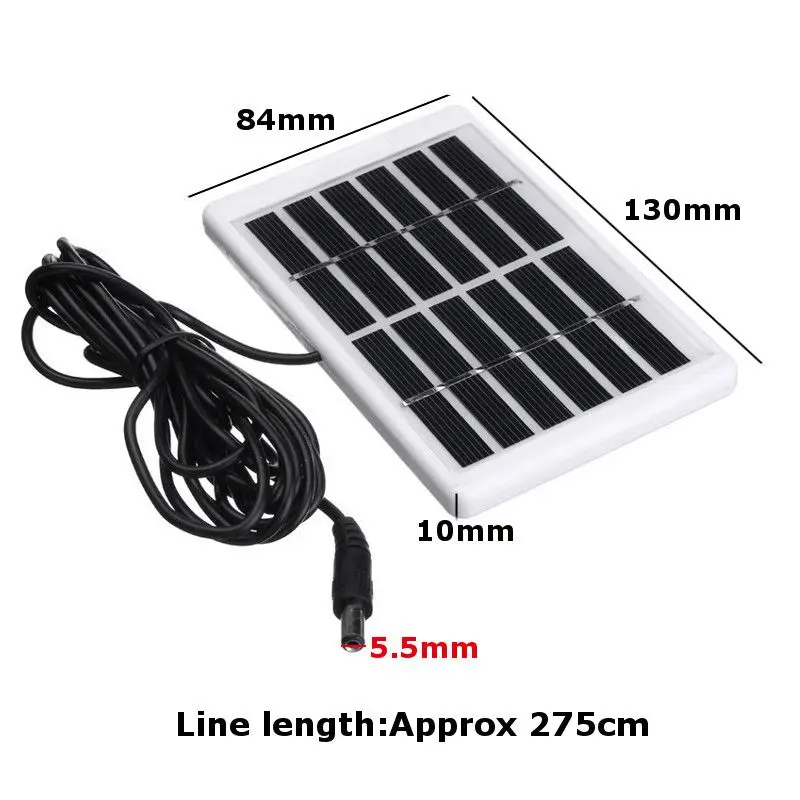 6V 1.2W Solar Panel Polycrystalline Solar Cell Module Durdable Waterproof Charger Emergency Light Camping