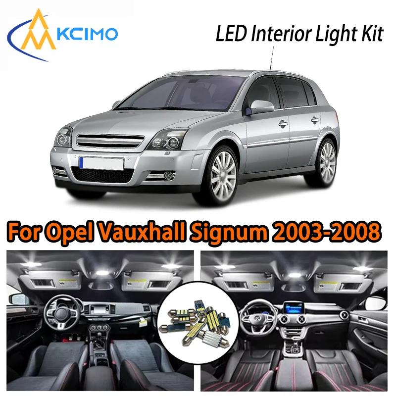 

Long Life LED Interior Lights For Opel Vauxhall Signum 2003-2008, Two Colors Choice Super Bright Easy Install