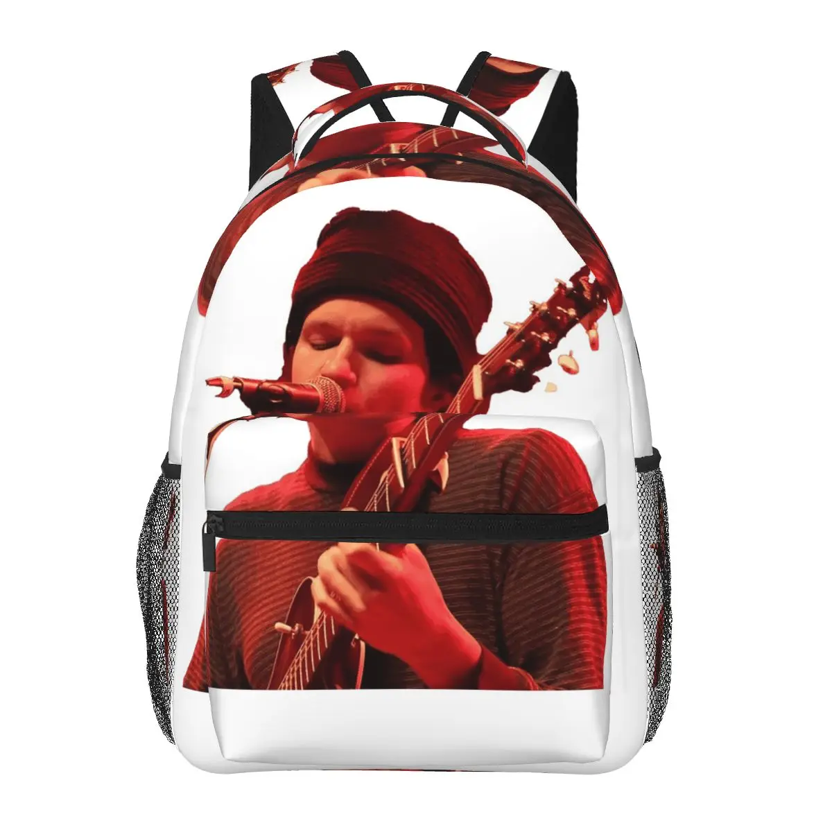 

Singer And Guitarist Folk Music Backpack Daypack Large Capacity Boys Girls BookBag School Bag Shoulder Bags for Men Women