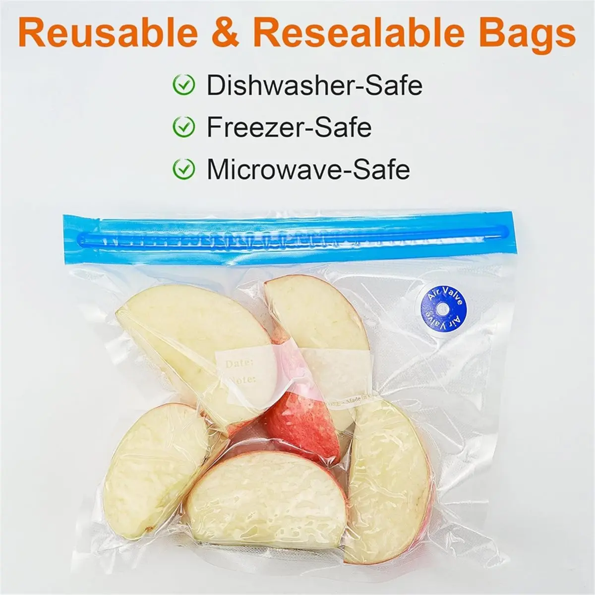 Handheld Vacuum Sealer Machine, Compact Design with 10 Reusable Bags, Ideal for Food Preservation & Travel
