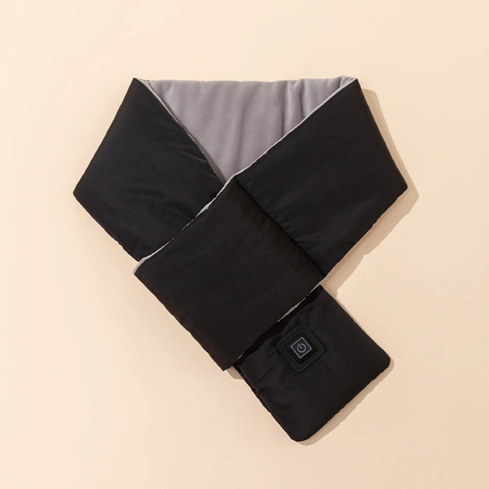 Electric USB Heated Scarf Neck Heating Pad 3 Temperature Adjustable Heated Neck Warmer Heating Neck Wrap for Outdoor Travel