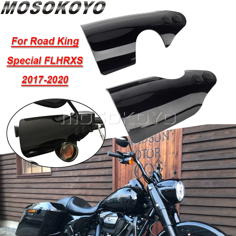

Hand Guard Handguard Shield Windproof Protector Turn Signal Cut Cover Modification For Harley Touring Road King Special FLHRXS