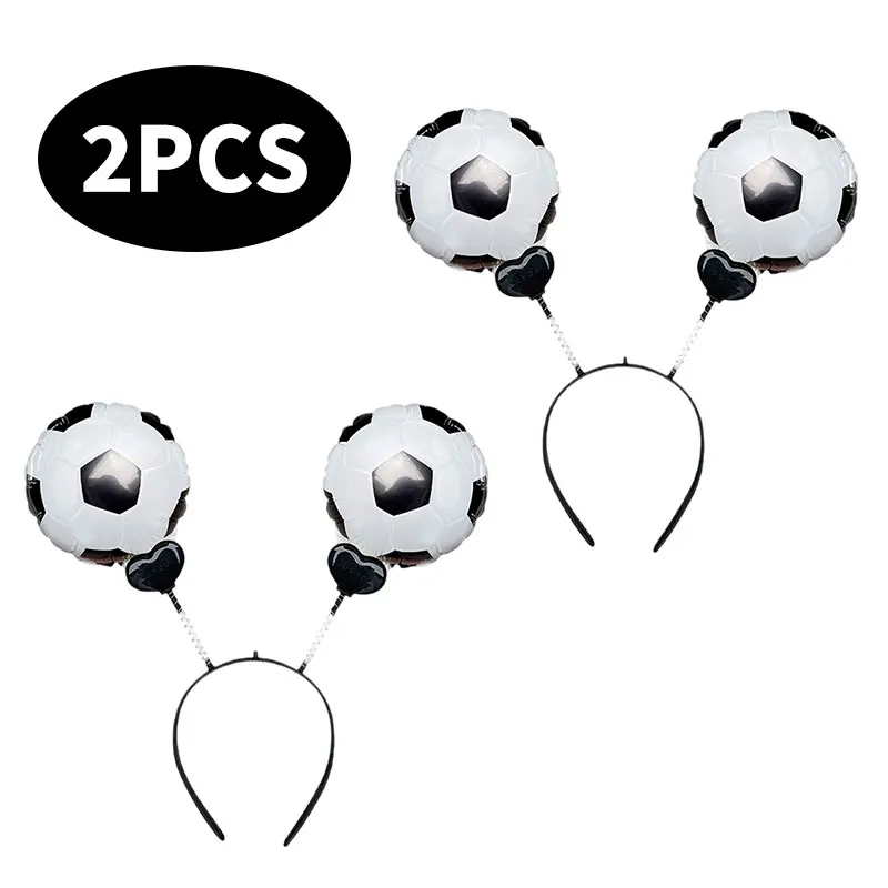 Hot Selling 1/2Pcs Soccer Bopper Headband Girls Fashion Sports Themed Hair Accessory Football Headband Soccer Hairband For Women
