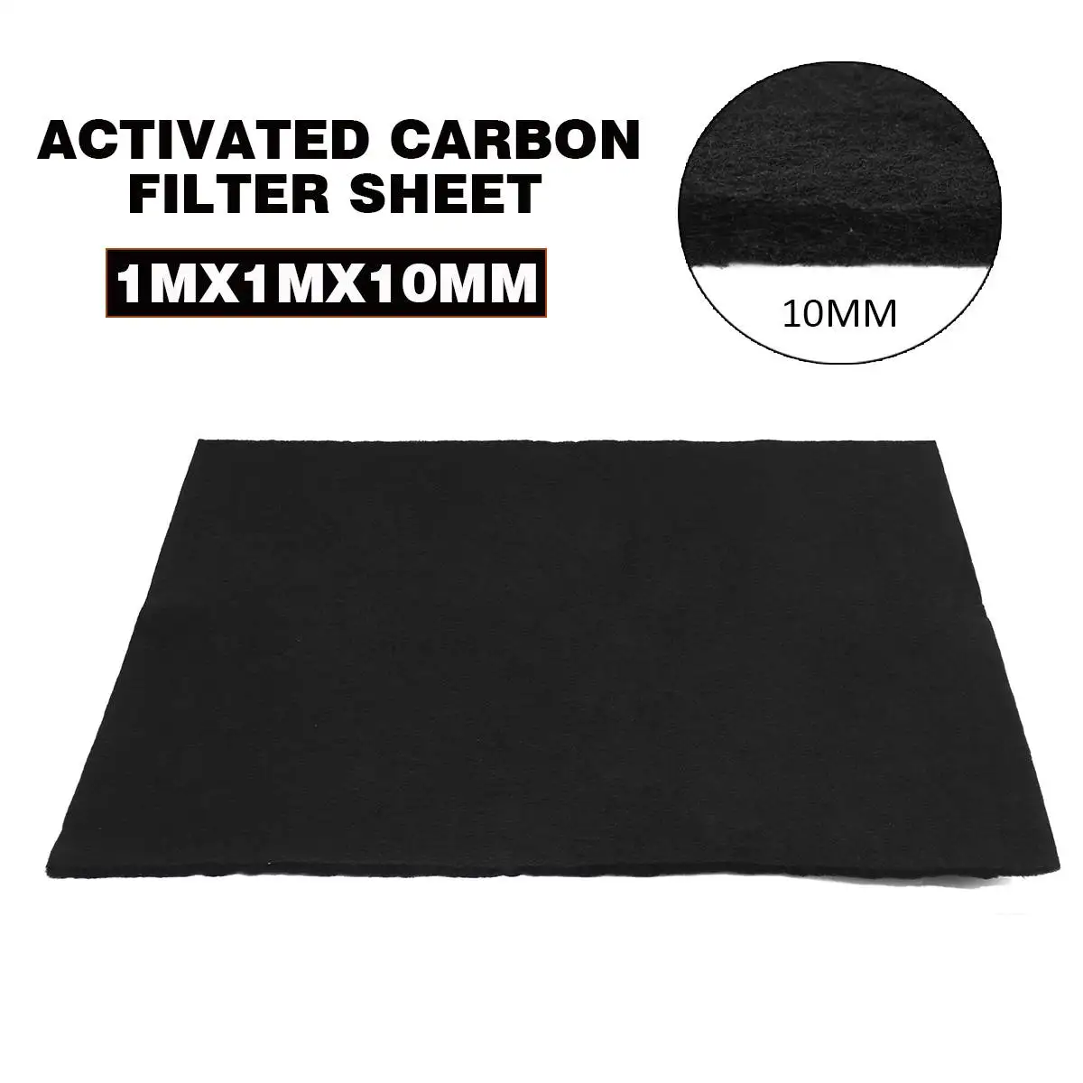 1 PCS 1Mx1M Purifier Filter Fabric Universal Activated Carbon Foam Sponge Filter Sheet Pad