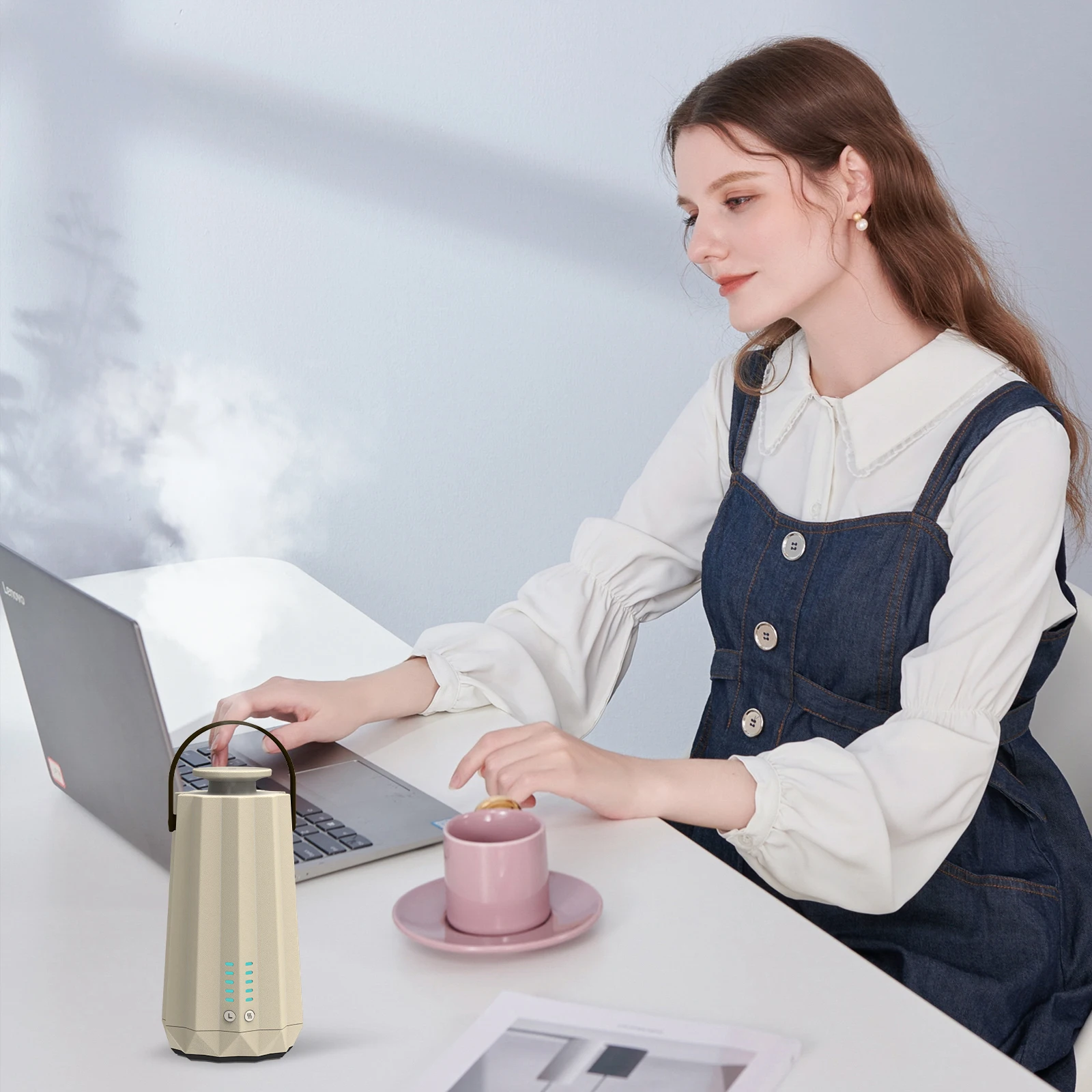 New 2026 Products Home Scent Diffuser Outdoors Rechargeable Smart Aroma Diffuser Waterless Car Room Air Purifier