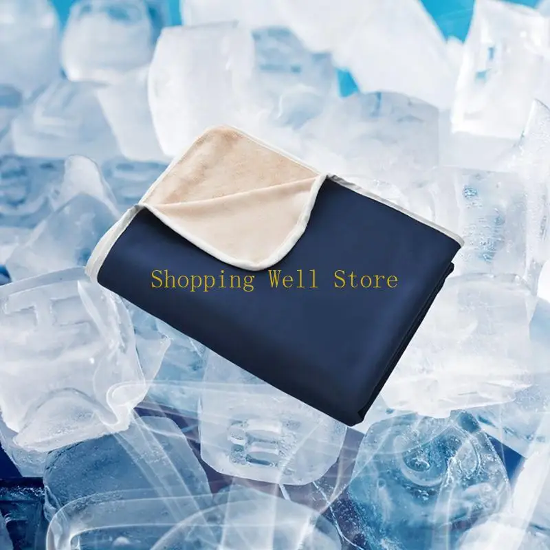 KX4B Luxurious Cool Blanket with Double Side Cold Effect for Restful Sleep Best Gift for Valentines Day Mother Day