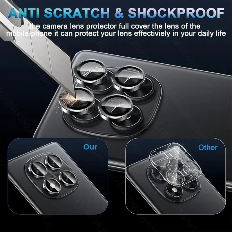 Redmi 注 14 プロ 5 グラムケースアルミ合金カメラプロテクター Redmi 注 14 注 14Pro ない 14 14Pro 4 グラム 5 グラム金属リングレンズガラス