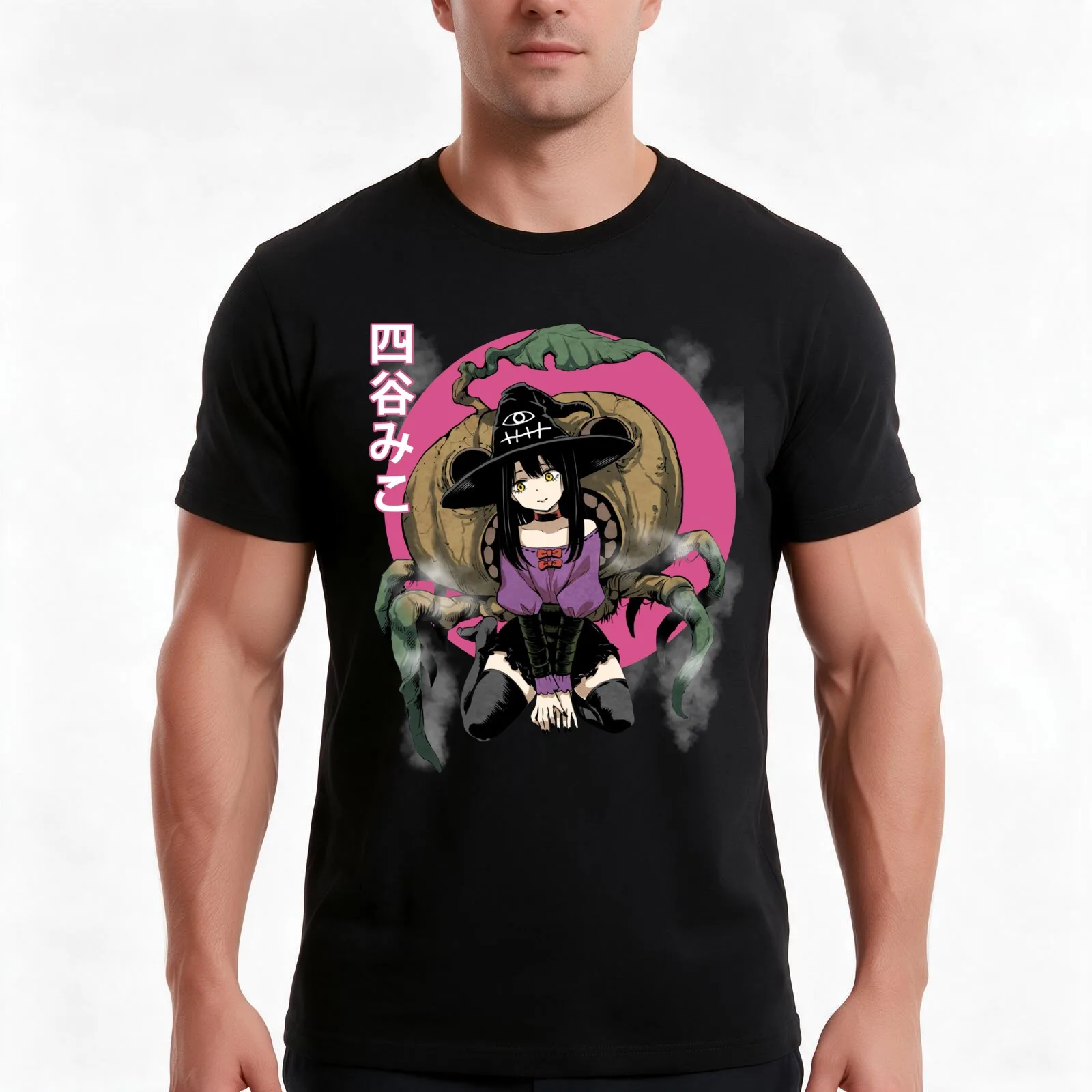 Miko Yotsuya from Mieruko-Chan T-Shirt, Summer Casual Cotton Tee, Oversized Streetwear Tops, Vintage Graphic Print, 100% Cotton