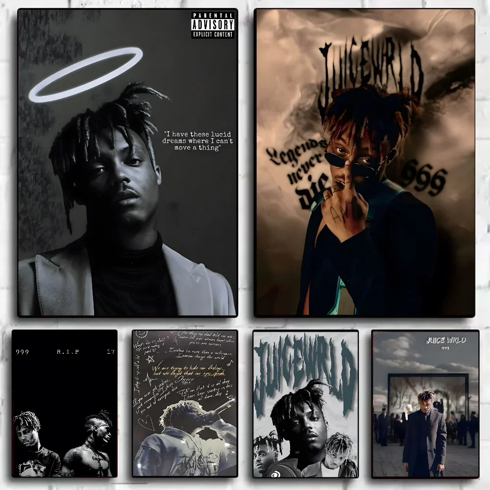 Legends Tribute Juice WRLD Hip Hop Poster HD art wall waterproof home living room bedroom bar aesthetic decoration