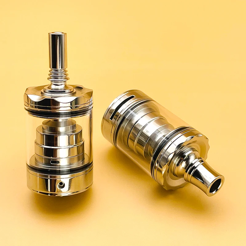 

DSX Diplomat Top Fill Short Tank MTL/RDL RTA комплект Распылитель 23 мм 316ss Зеркальная полировка с 3 шт. Камерами Аксессуары для вейпа