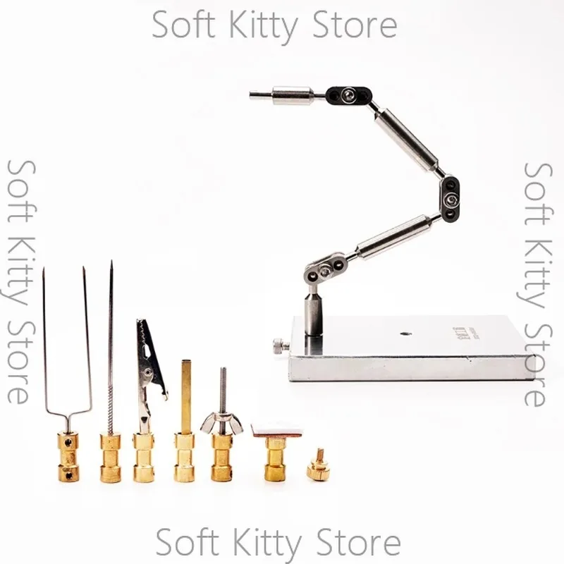 Stop-Motion Animation Rig Kit – Flexible 360° Adjustable Stainless Steel Arm with 6 Adapters for Doll/Figure Fixing, Claymation