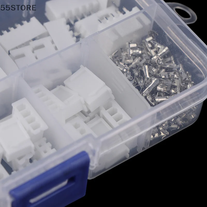 1Box JST-XH Kit 2/3/4/5Pin XH2.54MM Terminal Housing PCB Header Wire Connectors