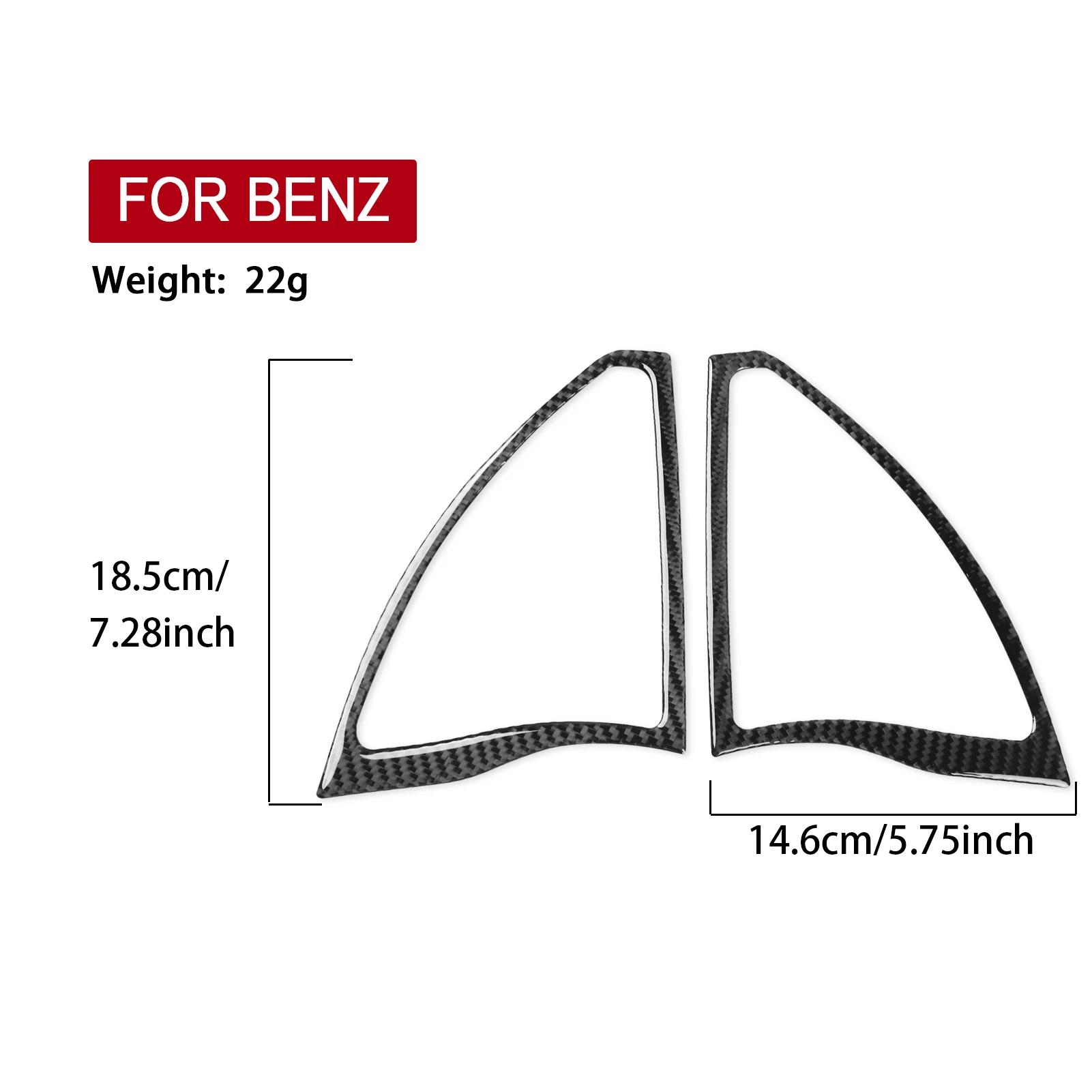 Acessórios de carro de fibra de carbono real a-pilar alto-falante guarnição capa adesivo macio para mercedes-benz w166 gle/gls 2016 2017 2018 2019