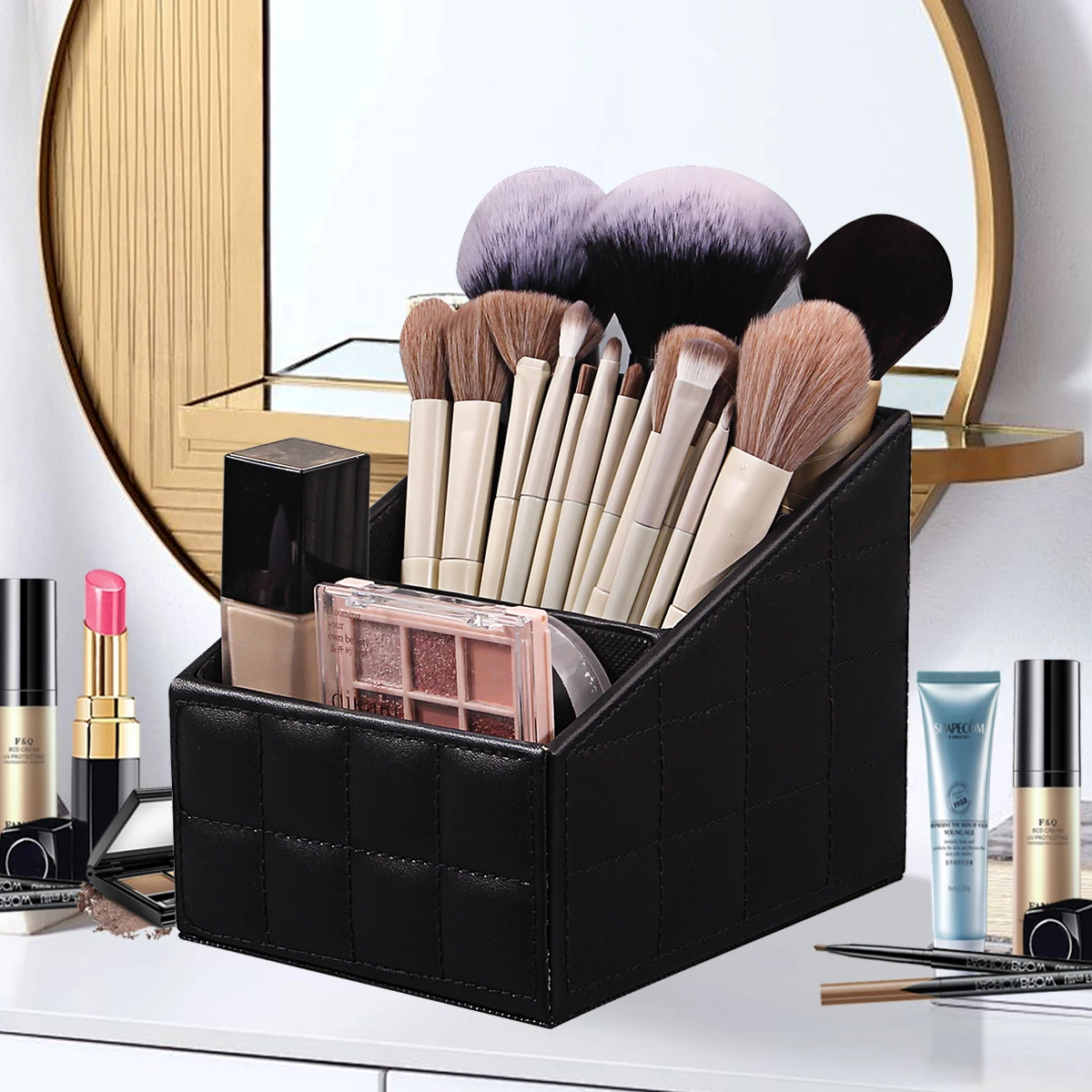 صندوق تخزين مستحضرات التجميل صندوق تخزين فرشاة المكياج